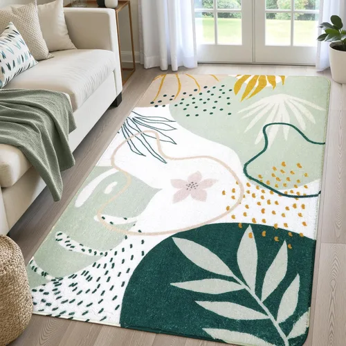 Miniatura 52 de Lahome Alfombra de pasillo rosa - Alfombra de 2x7, alfombra antideslizante lavable para baño, alfombra ligera para piso, alfombras para pasillo