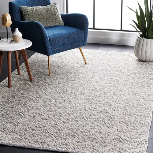 Miniatura 13 de SAFAVIEH Kilim Collection - Alfombra de pasillo de 2 pies 3 pulgadas x 7 pies, color gris, hecha a mano, de lana plana, ideal para zonas de alto