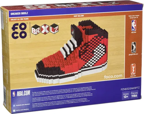 Miniatura 2 de FOCO - NBA 3D BRXLZ - Bloques para construir un tenis con los colores de tu equipo favorito de la NBA