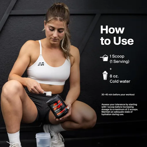 Miniatura 5 de MuscleTech Vapor X5 - Polvo de preentrenamiento, suplementos de nutrición deportiva para construcción muscular para mujeres y hombres, mezcla