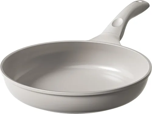 Miniatura 12 de Sartén antiadherente con revestimiento cerámico de Redchef con tapa, sartén grande y profunda para saltear, apta para inducción, apta para Gris