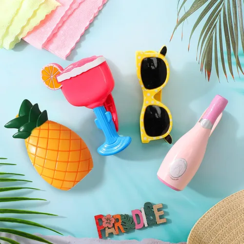 Miniatura 3 de Sieral 8 clips para toallas de playa, sillas de playa, piscina, clips para sillas, soporte de plástico resistente al viento, divertidas pinzas