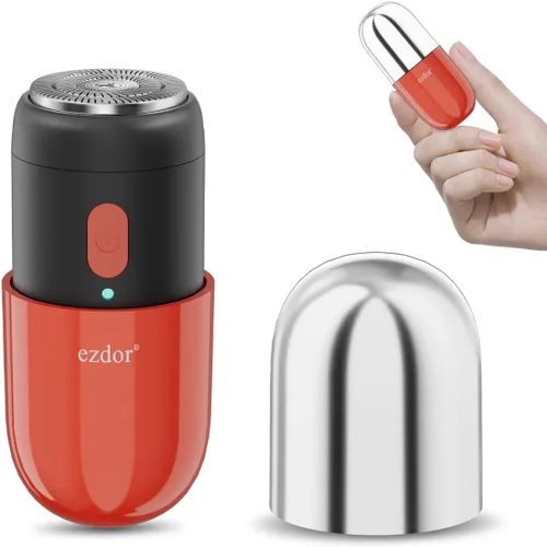 Miniatura 8 de Mini afeitadora eléctrica, maquinilla de afeitar eléctrica portátil para hombres y mujeres, mini afeitadoras recargables USB-C, maquinillas