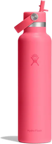 Miniatura 11 de Hydro Flask Botella de agua – Acero inoxidable aislado – Tapa flexible con pajita de boca estándar, antiderrames, a prueba de fugas y recargable