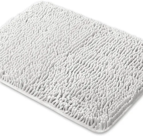 Miniatura 24 de Yeaban Alfombra de pasillo de baño de 24 x 72 pulgadas, antideslizante, alfombra de baño larga de felpilla gruesa, absorbente y lavable, alfombra