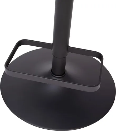 Miniatura 6 de Taylor & Logan Jenna Taburete giratorio ajustable 360 con base negra en vinilo negro