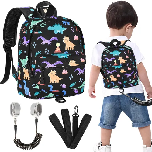 Miniatura 21 de Accmor - Mochila para niños pequeños con correa de muñeca anti-pérdida, lindo arnés para caminar para niños pequeños, mantiene a los niños cerca