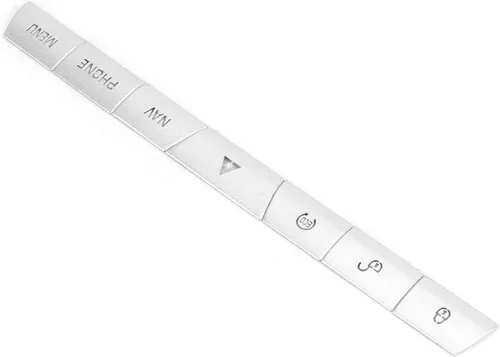 Miniatura 5 de Fydun Ajuste interior 7 unids multimedia panel botón cubierta etiqueta engomada aleación de aluminio plateado apto para Xf 2012‑2015