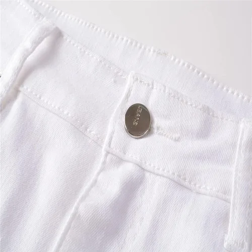 Miniatura 3 de Parches estampados para hombre diseño de retazos de moda ajustados desgastados con agujeros de mezclilla cantantes bailarines