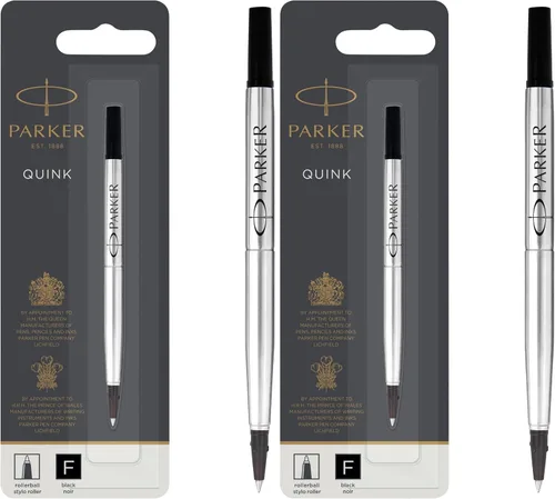 Miniatura 9 de Parker Recambio de bolígrafo roller, punta fina, tinta azul QUINK, 1 unidad