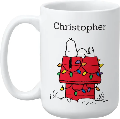 Miniatura 23 de Let's Make Memories Taza de Café Personalizada Oficial de PEANUTS - Relleno de Media Navideña de Vacaciones - Taza de Café Personalizada - Love From