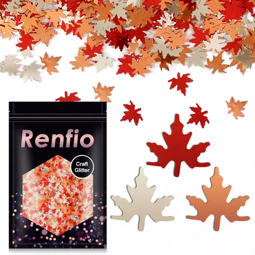Miniatura 10 de Renfio Rompecabezas holográfico de 1.75 onzas, 1.76 oz, confeti con purpurina, formas de rompecabezas, mezcla de colores, lentejuelas gruesas