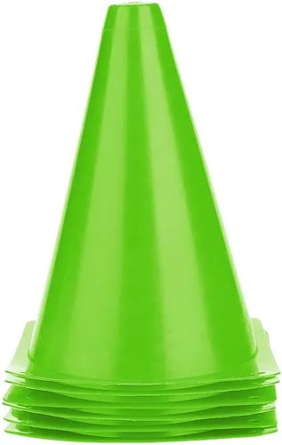 flexman FLEXMAN6 Conos de tráfico de entrenamiento de 7 pulgadas, conos de marcador de campo portátiles, cono de entrenamiento de fútbol, barreras