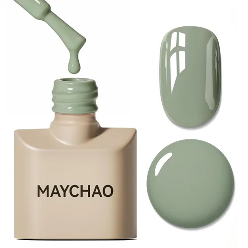 Miniatura 10 de MAYCHAO Esmalte de uñas de gel rosa intenso de 0.5 onzas líquidas, 1 unidad de esmalte de gel rosa brillante, esmalte de uñas que se absorbe con luz