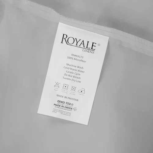 Miniatura 9 de Royale Linens Sábana encimera Twin XL - Sábanas lisas ultrasuaves de microfibra cepillada 1800 solamente - Libre de arrugas y resistente a las Plata