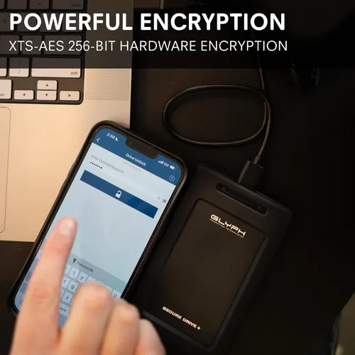 Miniatura 3 de Glyph SecureDrive+ Unidad cifrada con Bluetooth, 1 TB