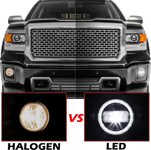 Miniatura 2 de Luces antiniebla LED con luces de circulación diurna para GMC Sierra 2007-2014, luces antiniebla de conducción con DRL para 2007 2008 2009 2010 2011