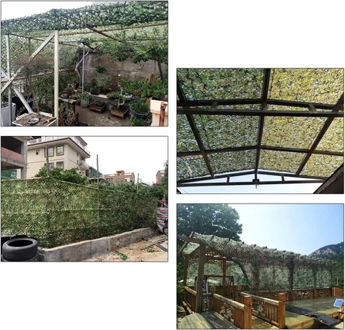 Miniatura 7 de Protección del bosque con cobertura de protección ecológica, red de camuflaje militar, campamento tiro, caza y selva, protección solar