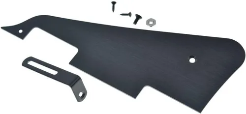 Miniatura 5 de KAISH Golpeador de guitarra LP anodizado de aluminio negro con soporte de acero inoxidable negro y tornillos de montaje de acero para USA Les Paul