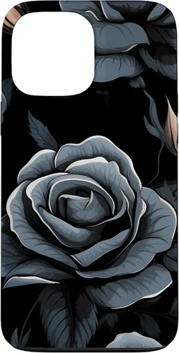 Miniatura 24 de Black Rose Floral Flower Case for iPhone 16