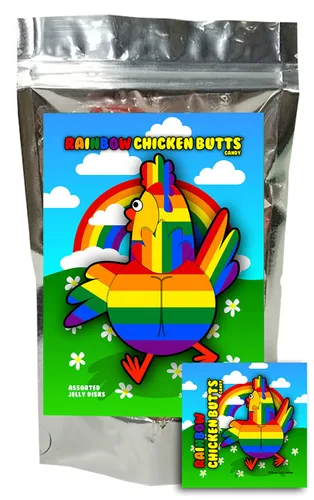 Miniatura 27 de Zombie Butts - Discos de gelatina con sabor a fruta de manzana verde, divertido y único regalo de broma de dulces de Halloween para cumpleaños