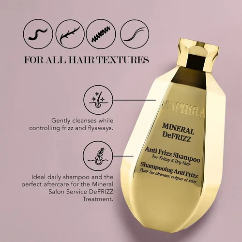 Miniatura 2 de Saphira Mineral DeFrizz Anti-Frizz Shampoo with Dead Sea Minerals
