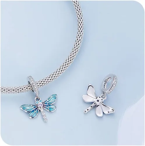 Miniatura 8 de Dijes de animales de la suerte para pulseras, abalorios de plata de ley 925 original 100% para pulseras