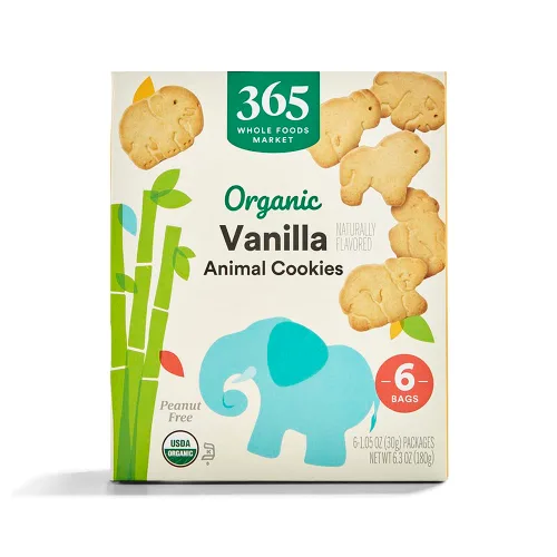365 by Whole Foods Market, Galletas de vainilla animal orgánicas, paquete múltiple, 6.3 onzas (178 g)