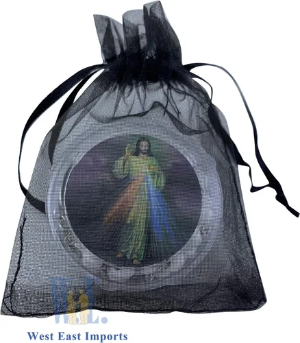 Miniatura 5 de Generic Recuerdos conmemorativos, 12 rosarios blancos de la Divina Misericordia, Celebración de la VidaRecuerdos para funeral, regalo de condolencia