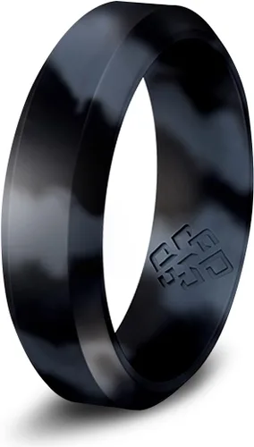 Miniatura 57 de Knot Theory - Anillo de boda de silicón para hombres y mujeres Anillos de goma finos de calidad superior con gran estilo, comodidad; son ideales
