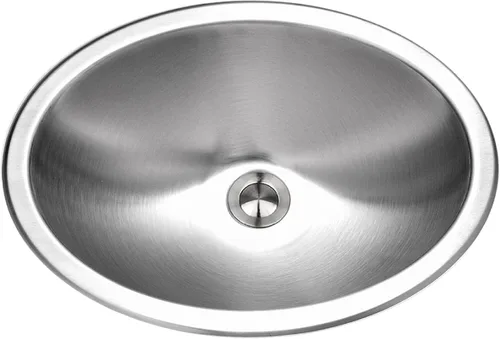 Miniatura 8 de OPUS Lavatory tazón ovalado, 6 en Deep 18 Ga, anidadas Bulk Pack
