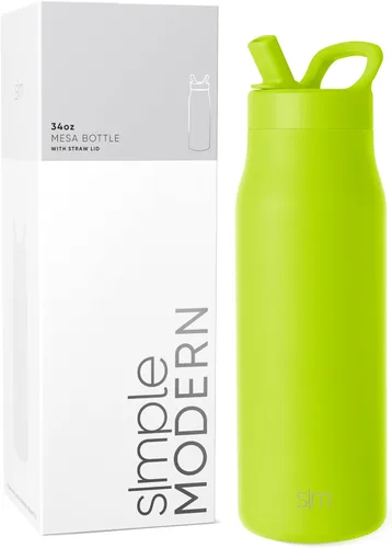 Miniatura 14 de Simple Modern Botella de agua con tapa de pajilla Termo de acero inoxidable aislado Botellas de agua reutilizables para viajes para gimnasio
