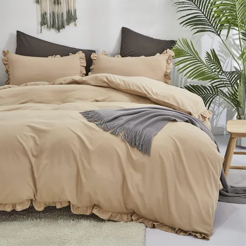 Miniatura 267 de CLOTHKNOW - Juego de edredón verde militar tamaño completo de 3 piezas, juego de ropa de cama verde oscuro, edredón suave con 2 fundas de almohada