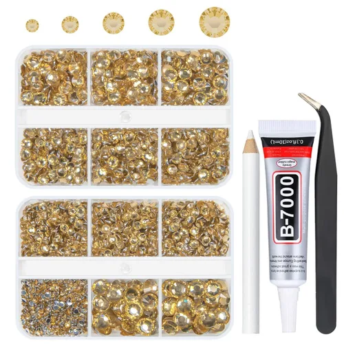Miniatura 44 de qiipii Resina Metálica Plata Diamantes de Imitación con Parte Posterior Plana para Adornar Manualidades, Piedras Planas de 2mm-6mm, Gemas de Plata