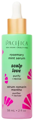Pacifica Scalp Love - Suero de menta y romero – Suero para el cuero cabelludo seco, escamoso y con picazón, tratamiento hidratante, hidratante y