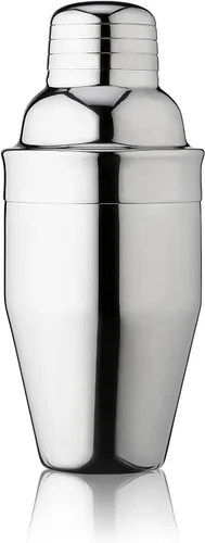 Miniatura 6 de True Contorno - Coctelera de acero inoxidable con colador de 8.5 onzas, coctelera con tapa y colador, coctelera de bebidas mixtas, coctelera de licor