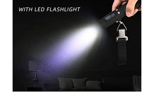 Miniatura 5 de Electrons Báscula digital recargable para equipaje, cargador portátil de 2600 mAh y linterna LED