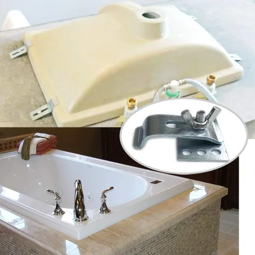 Miniatura 5 de Clips para fregadero de cocina, soportes de fregadero de epoxi para baño, cocina, paquete de 10