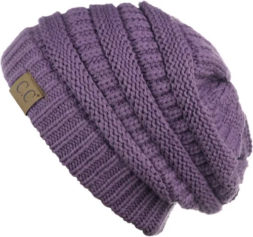 Miniatura 470 de C.C Trendy Warm Chunky Soft Stretch Cable Knit Beanie