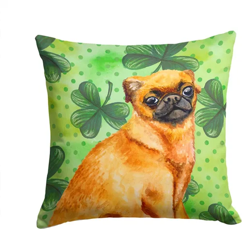 Caroline's Treasures BB9841PW1414 - Almohada decorativa de tela de San Patricio, color verde, lavable a máquina, para interiores y exteriores, para