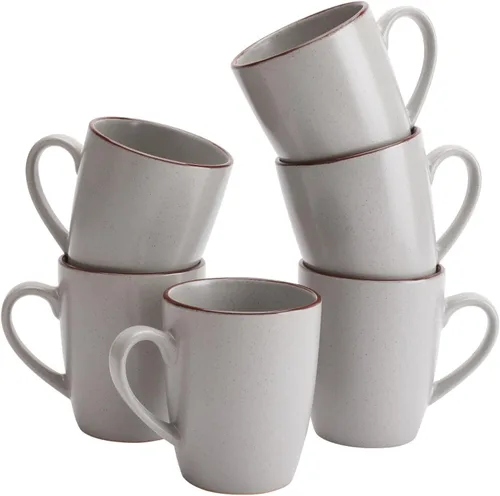 Miniatura 36 de famiware Venus - Tazas de café para 4, juego de tazas de 12 onzas, taza para beber con asa para café, té, cacao, leche, carbón