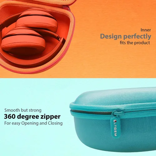 Miniatura 6 de Funda para auriculares compatible con Beats Studio Pro/Solo 4 / Studio 3 / Solo 3 / Picun B8 / BERIBES/JLab JBuds Lux ANC Auriculares inalámbricos