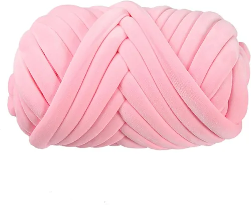 Miniatura 14 de Hilo grueso de terciopelo para tejer con brazo gigante, súper suave, peso tubular jumbo, tejido a mano, tejido a mano para manta, cama de mascotas