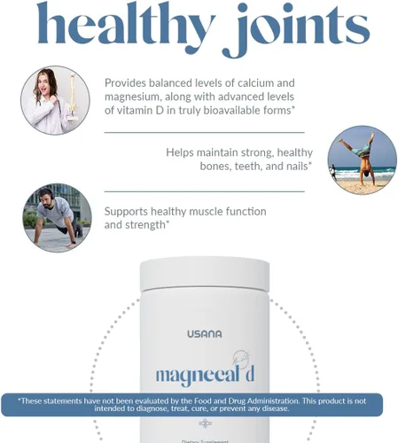 Miniatura 5 de USANA MagneCal D - Magnesio equilibrado y calcio fortificado con vitamina D para apoyar la salud ósea* - 112 tabletas - Suministro para 28 días