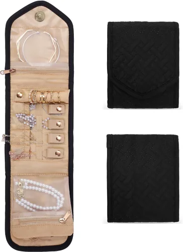 emissary Organizador pequeño de viaje para joyas, para collares, aretes, anillos, pulseras, almacenamiento de joyas, almacenamiento de aretes,