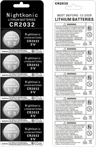 Miniatura 2 de Nightkonic Paquete de 50 piezas - Batería CR2032 3v Litio Botón Celda Moneda 2032 Batería