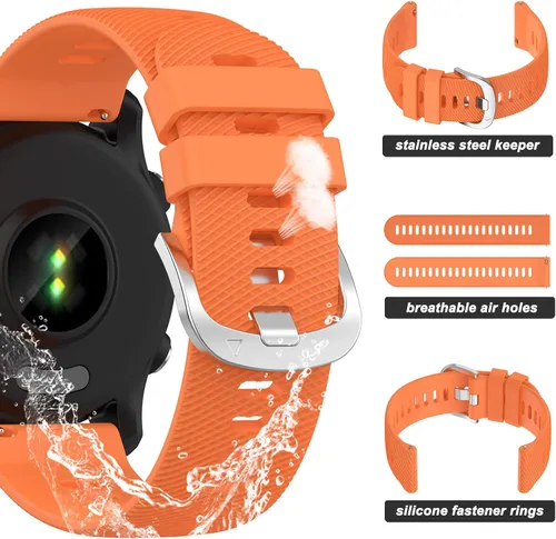 Miniatura 4 de Miimall Correa de silicona compatible con Garmin Forerunner 255
