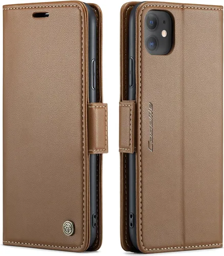 Miniatura 18 de QLTYPRI Funda tipo cartera para iPhone 7/8/SE 2020/SE 2022 5G, funda magnética de piel sintética de alta calidad con bloqueo RFID, ranuras