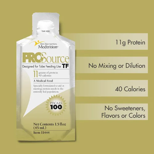 Miniatura 3 de Medtrition ProSource TF Proteína líquida – 0.39 oz de proteína por 1.5 fl oz – Paquete de 25