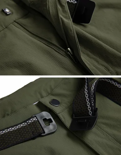 Miniatura 4 de WENRONSTA Pantalones cargo de senderismo para hombre, secado rápido, ligeros, impermeables, 6 bolsillos, para exteriores, pesca, montaña